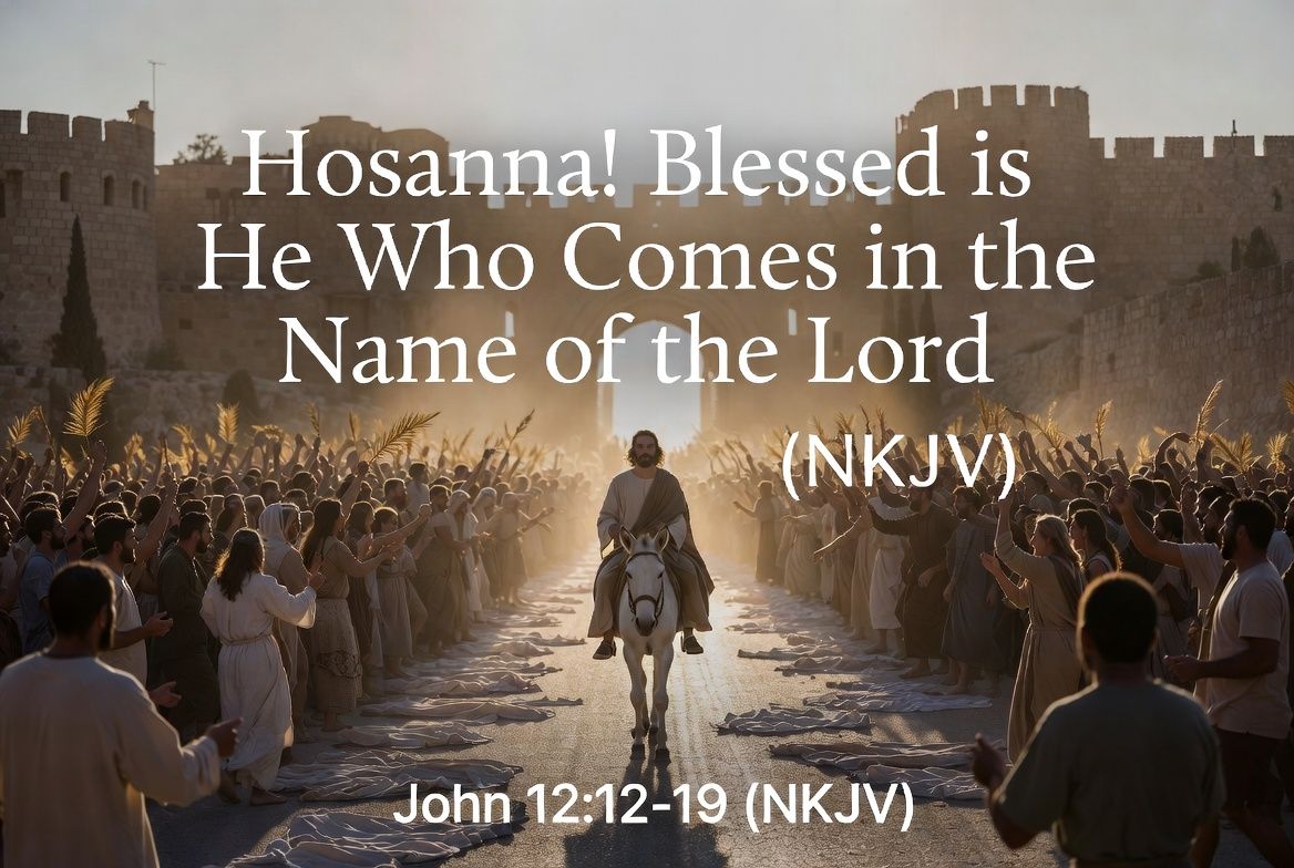 “Hosanna! Blessed is He Who Comes in the Name of the Lord”