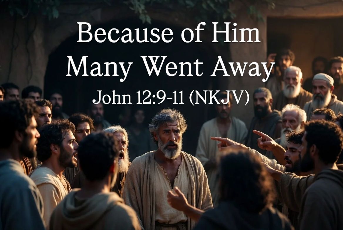 “Because of Him Many Went Away”