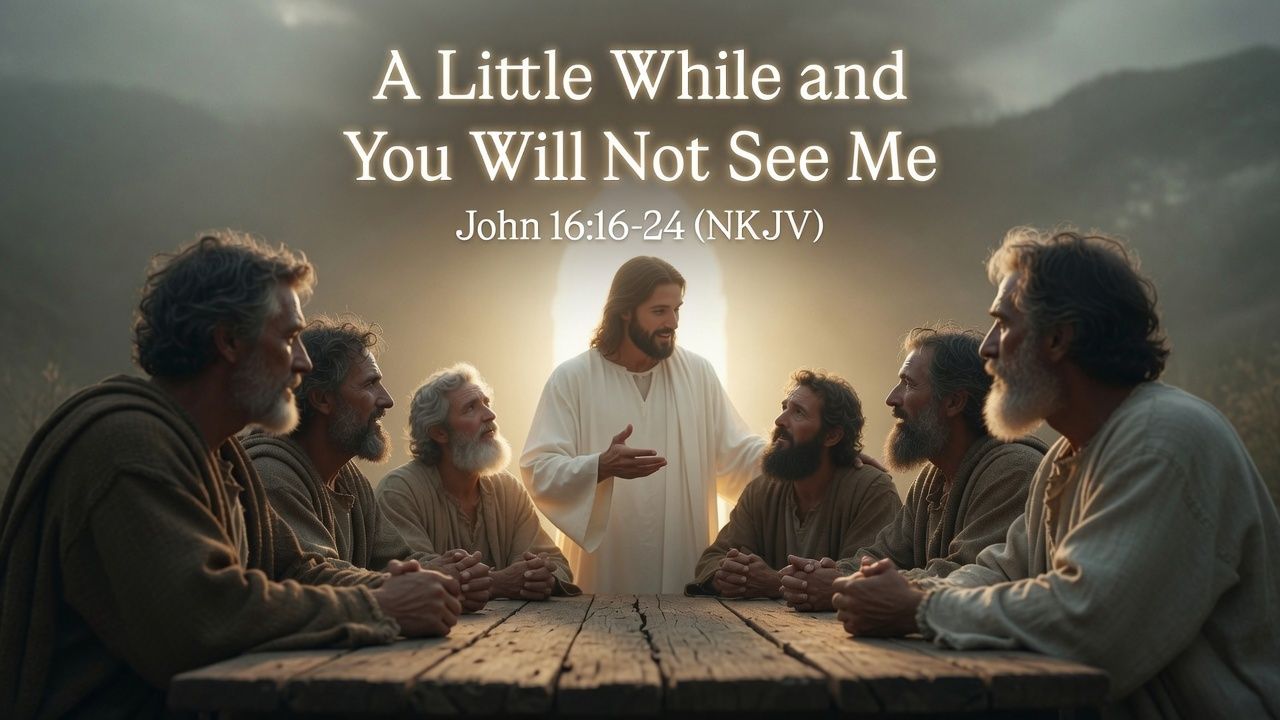 “A Little While and You Will Not See Me”