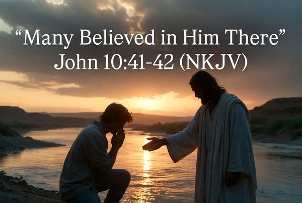 “Many Believed in Him There”