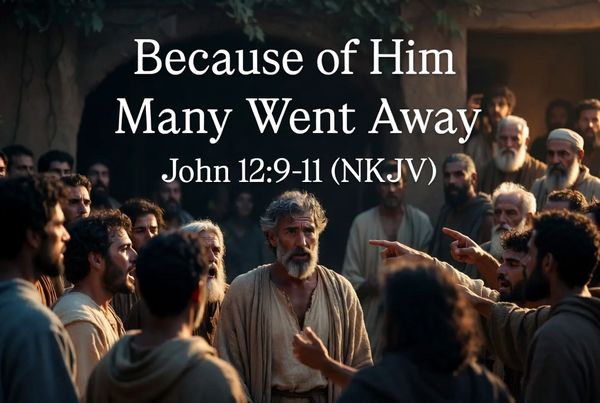 “Because of Him Many Went Away”