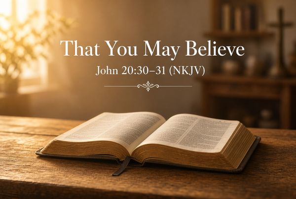 “That You May Believe”